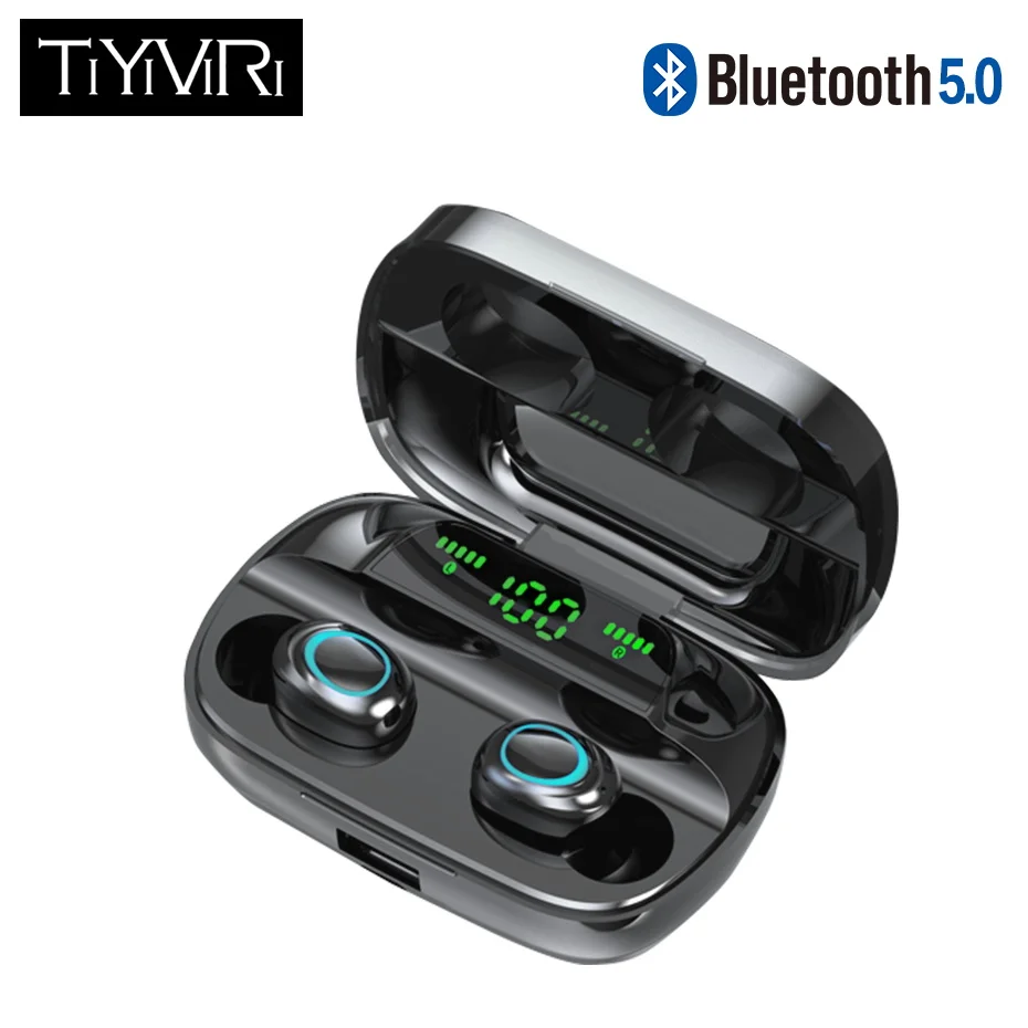 TiYiViRi TWS 5.0 Bluetooth headphone True Wireless Earbuds Mini Twins Headset waterproof In-ear Magnetic Sport Earphone | Электроника
