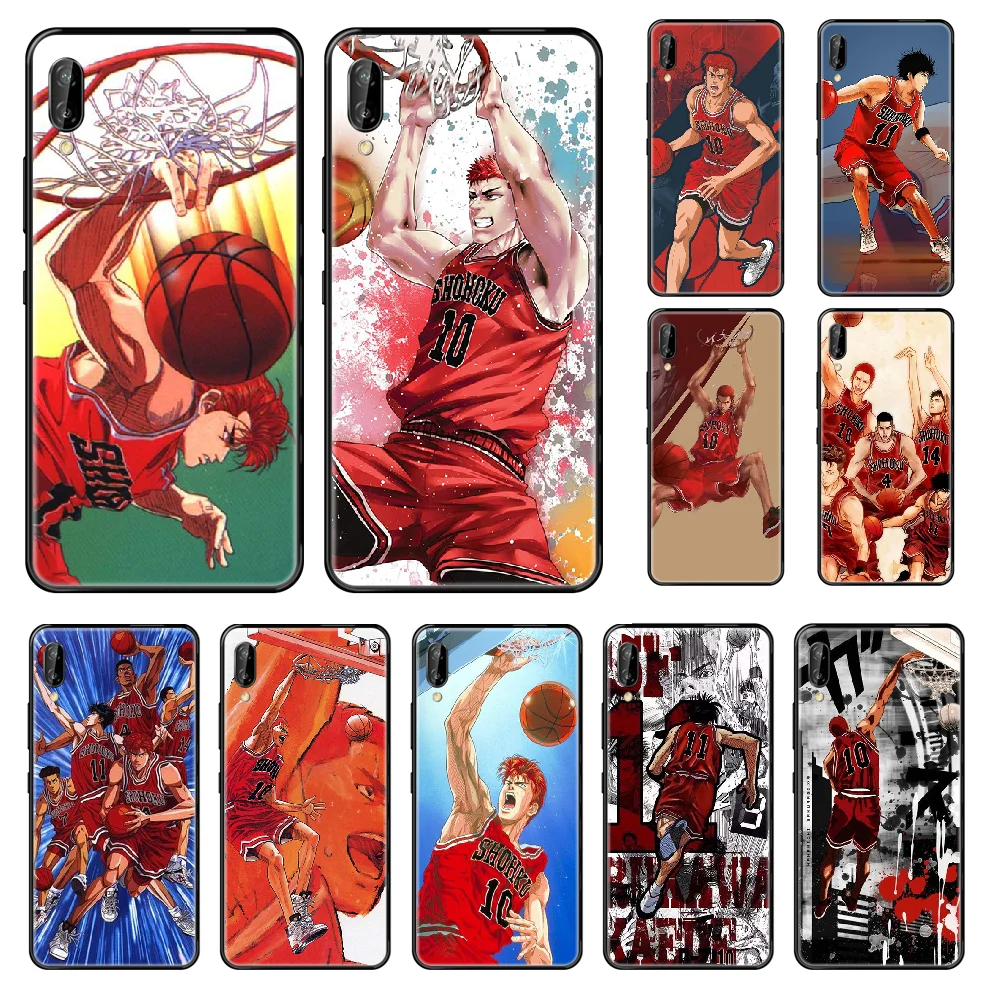 Чехол для телефона с аниме Slam Dunk Huawei Honor Mate 5 6 7 8 9 10 20 A C X Lite черный красивый чехол