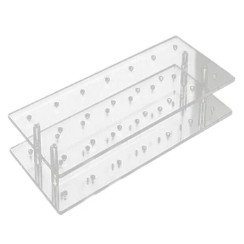 

LBER 21 Hole Acrylic Cake Lolli Clear Transparent Display Stand Server Decoration Display Stand Holder Base Shelf