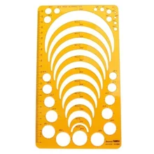 

Quilting Patchwork Circle Measuring Drawing Template Foot Radius Seam Ruler Tailor Sewing Tools