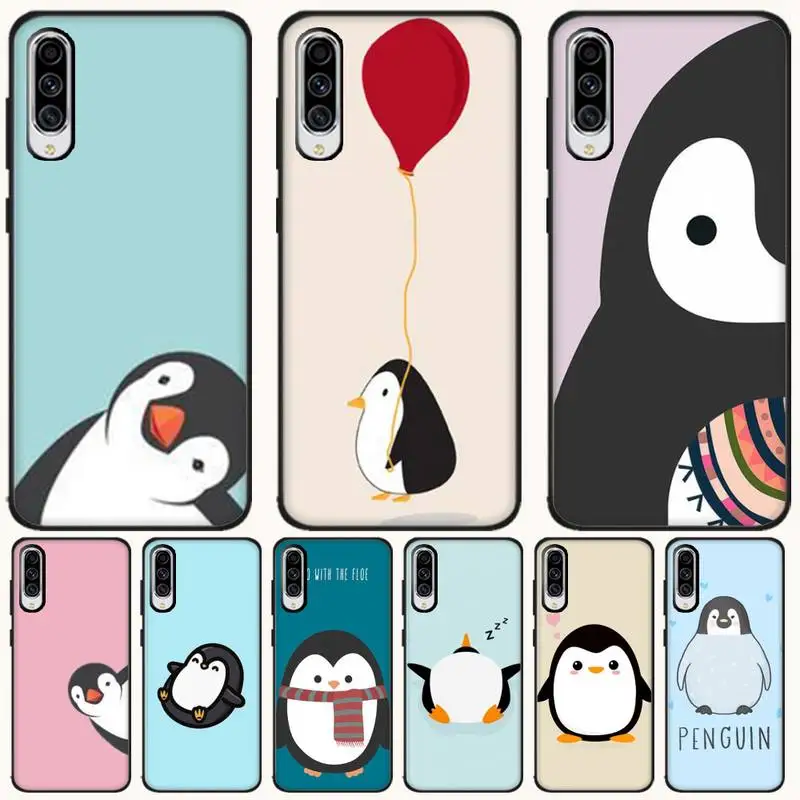 

Reayou Cute Lovely Penguin Luxury Hybrid DIY Luxury Phone Case For Samsung A10 20 30 40 50 70 10S 20S 2 Core C8 A30S A50S