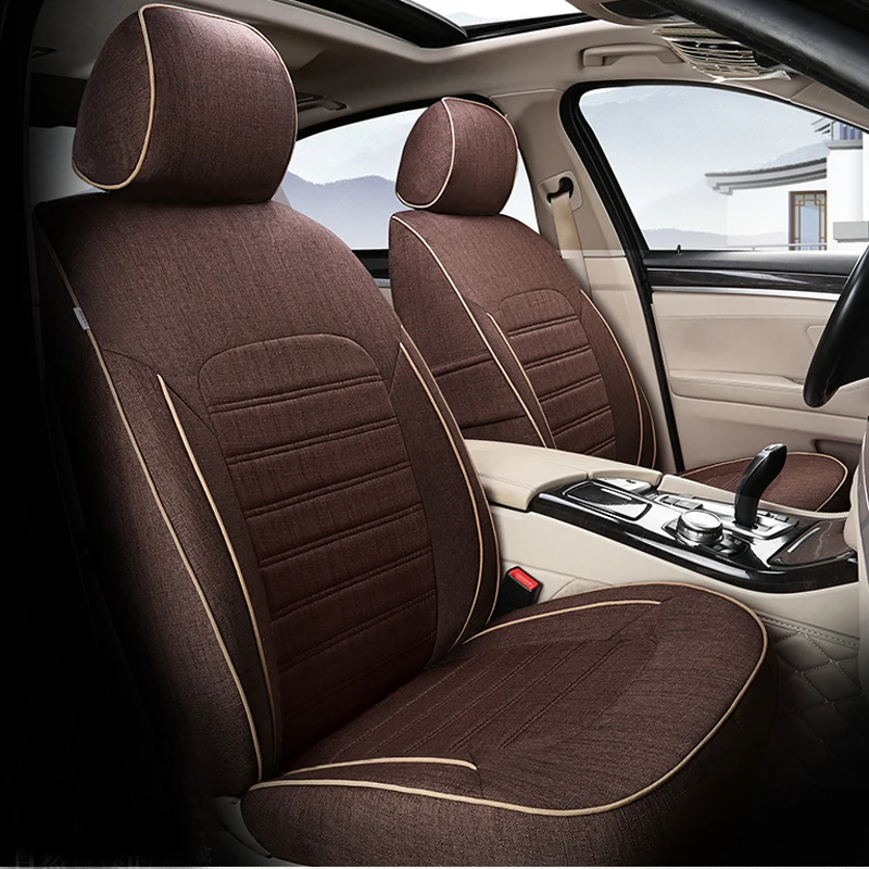 Чехлы AutoDecorun из льняной ткани для Nissan Murano 2016 наборы чехлов сидений индивидуальные