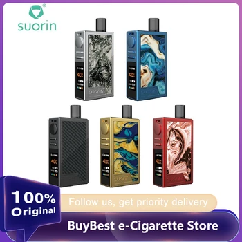 

Original Suorin Elite 40W VW Pod Kit 1100mAh Battery & 3.1ml pod & 5-Protection Security System E-cig Vape Kit VS Suorin AIR