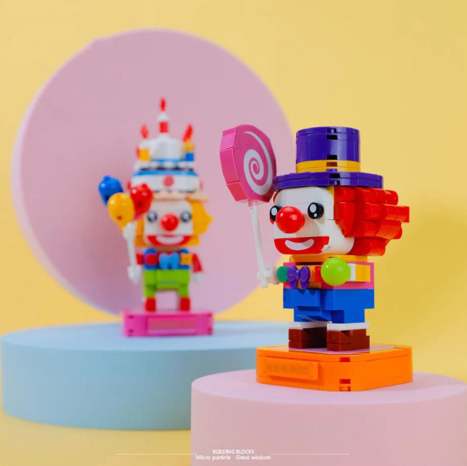 Loz Funland Mini Diamond Building Block Playground Lovely Big Head Cartoon Joker Figures Clown Bricks Toys For Kids Gifts Blocks Aliexpress