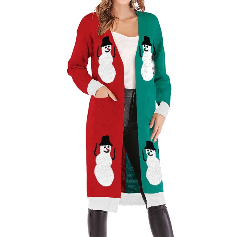 LASPERAL, Рождественская драпированная туника, кардиган, повседневный осенний свитер, модная женская верхняя одежда, вязаные кардиганы для женщин, плюс размер
