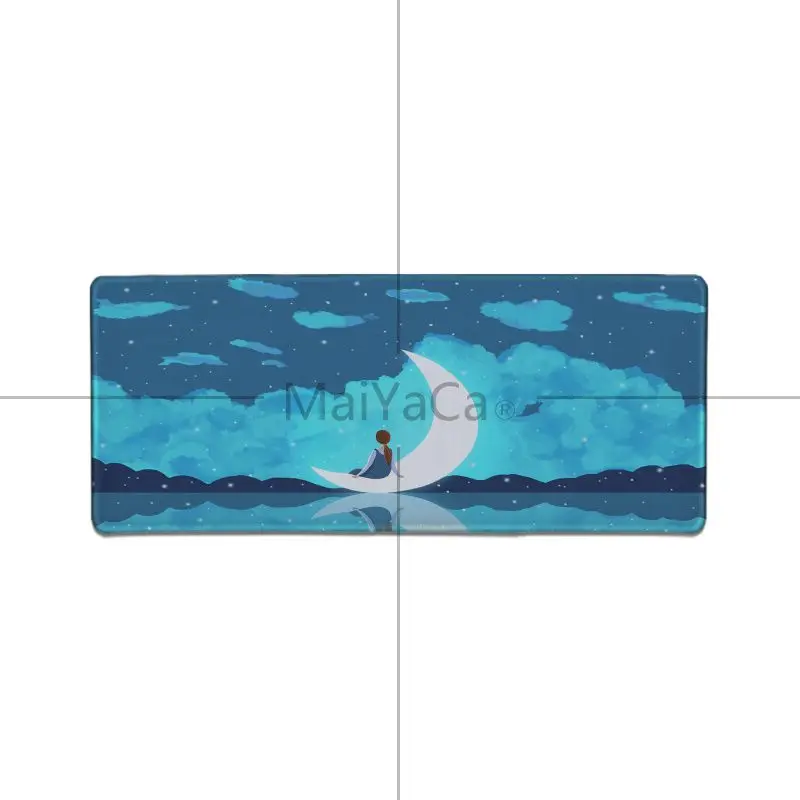 300x800x2mm Мультфильм вид сзади девушки резиновая мышь настольный коврик для мыши коврик для мышки в стиле аниме Высокое качество DIY изображение с кромкой блокировки - Color: 300x800x2mm