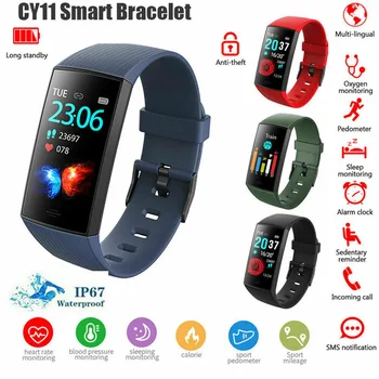 

CY11 smart band waterproof smart watch men women smart wristband bracelet fitness tracker smartband For Android and IOS