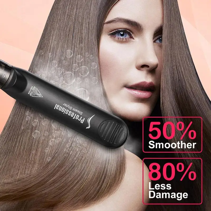 

Straightening Irons Hair Curler Steam Hair Straightener Ceramics Major Fashion Straighten Stylist Salon Flat Iron Beauty