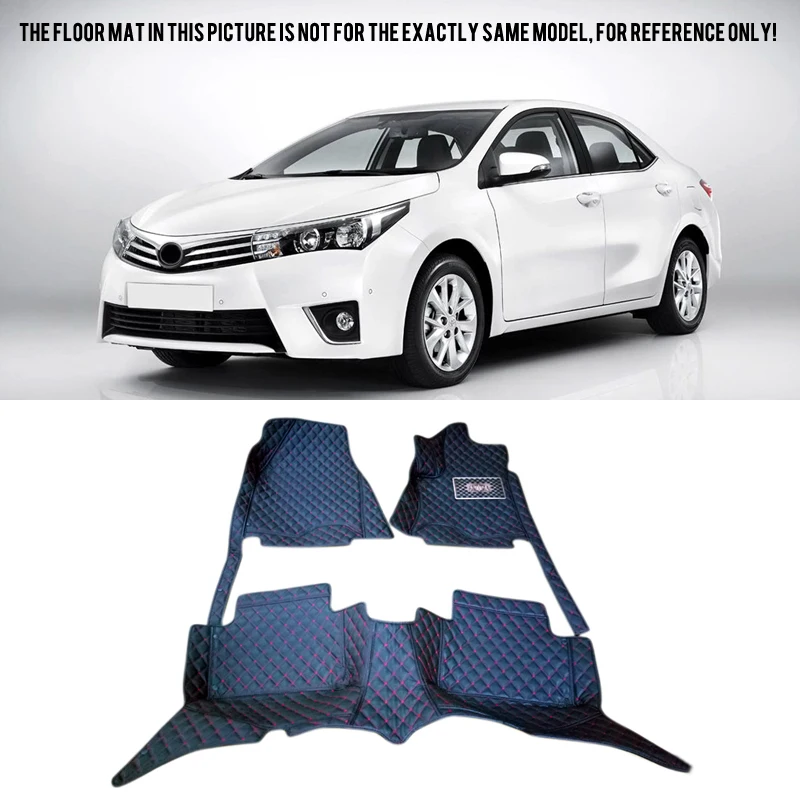 

For Toyota Corolla E170 2014 2015 2016 Car Interior Customized Floor Mats Carpets Pads Set Kit Car Styling Accessories