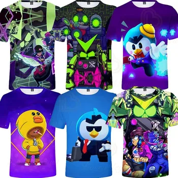 

NITA Children's Crow Shoot Game 3D Print T-shirt Clothing Brawling T Shirt Star Women Kids Leon Tops 2020 Shirt Boys Girls
