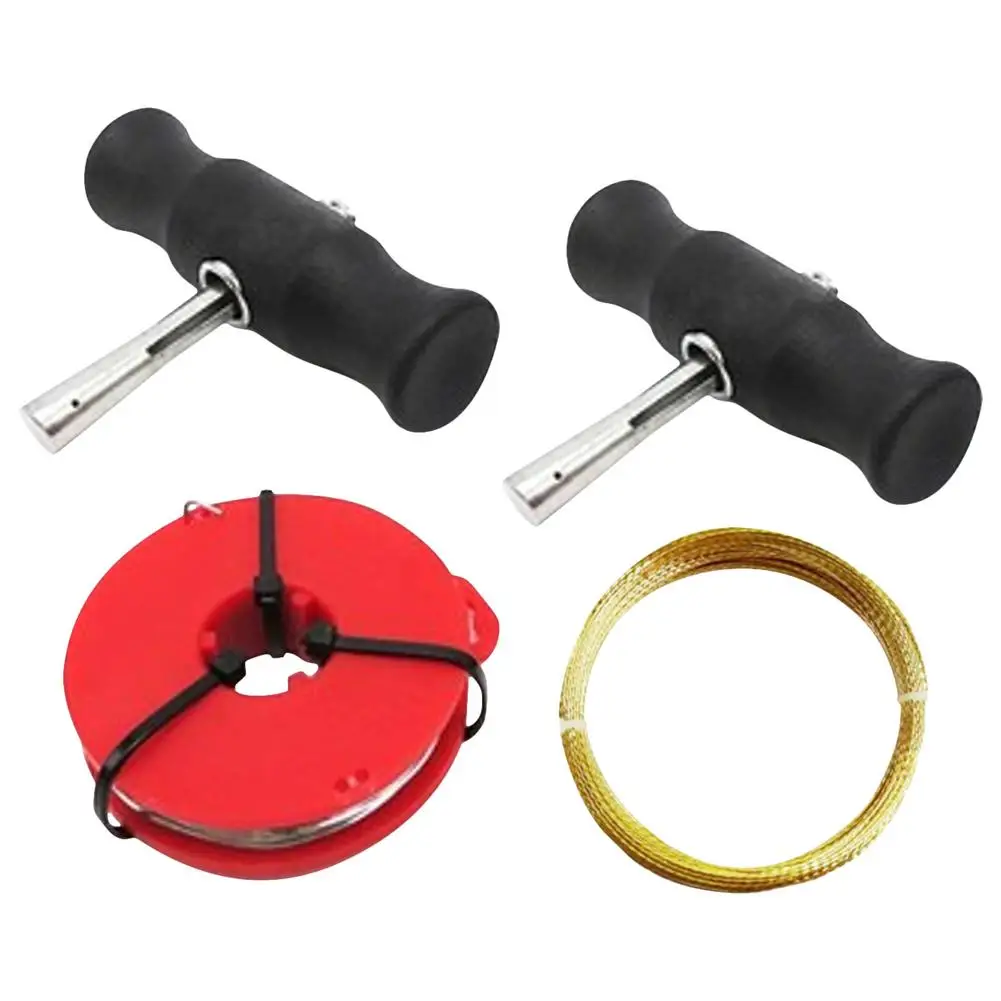 TDDL 4 Pcs Kit d'Outils de Dépose de Pare-Brise de Voiture, Outil de  Suppression de Pare-Brise avec Fil de Coupe en Verre avec Poignées Noir