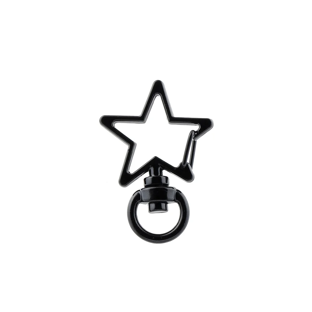 5Pcs Metall Stern Karabiner Haken Bunte Schlüssel Ringe Anschlüsse für DIY Schlüsselanhänger Decor Schmuck, Die Entdeckungen Zubehör – Detail 4