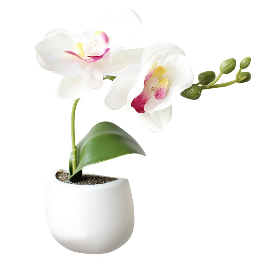 

Handmade Artificial Silicone Flower Succulent Plant Refrigerator Sticker Wall Decorations Bonsai Magnet Green Plant