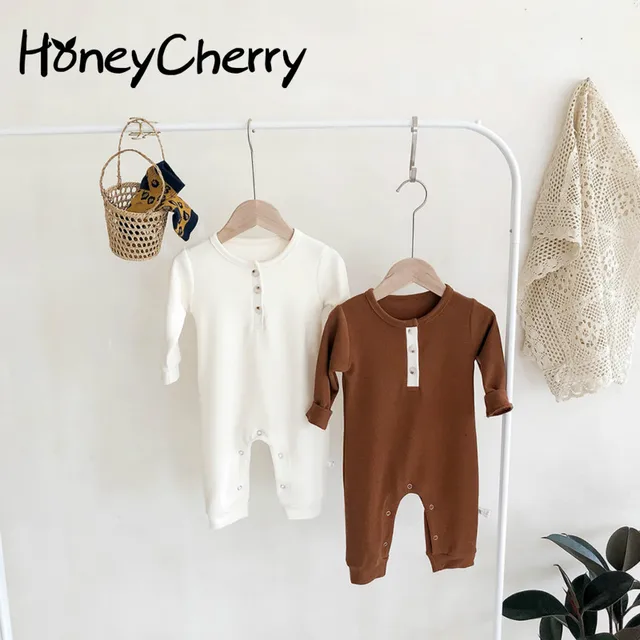US $11.30 Spring Baby Girl Romper One-piece Clothes For Boys And Girls Baby Round Neck Long Climbing Long Sle