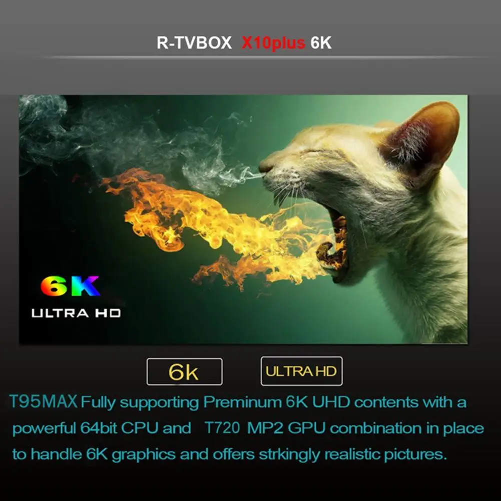 Set Top Box Android 9.0 smart Box Allwinner H6 2.4G box ROM USB WiFi 3.0 +32/64GB 6K smart 4GB H.265 media RAM G6V7