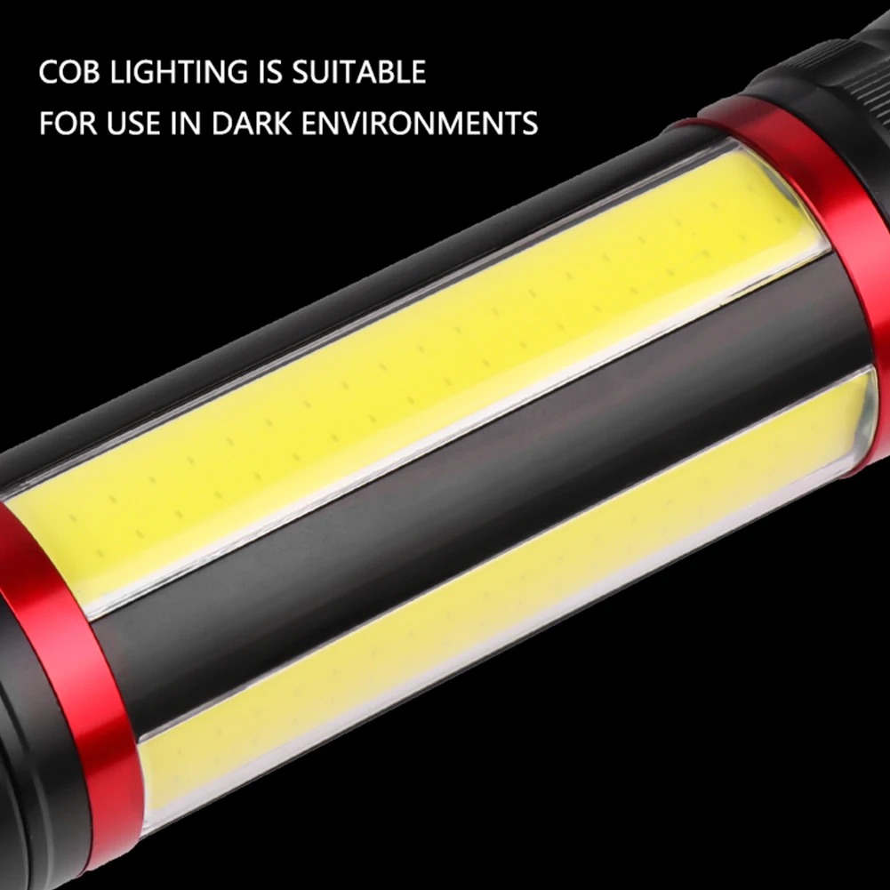 LED Flashlight Multifunction Light High Power Portable Light USB Recharge Portable Light Super Bright IPX6 Waterproof