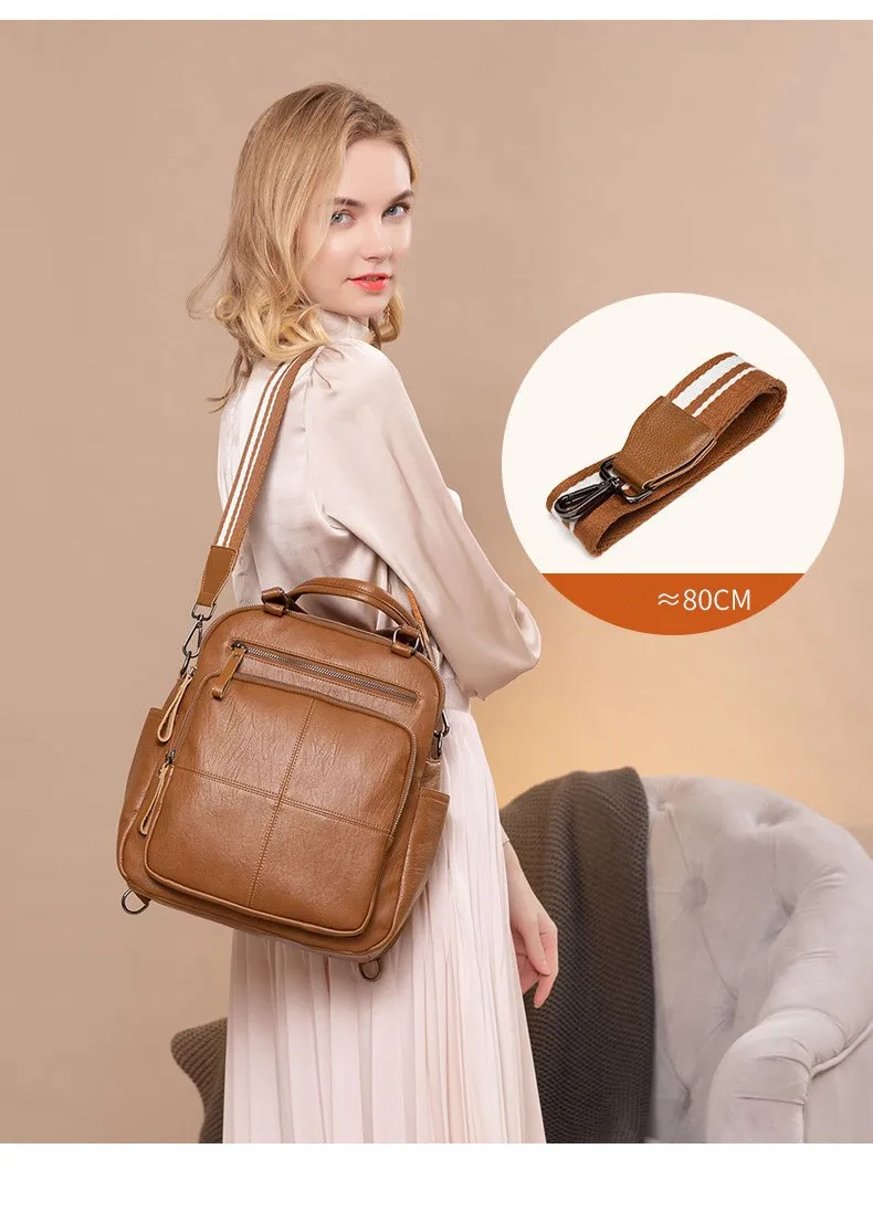 Весткрик высокое качество маленький рюкзак для женщин кошелек 3 в 1 винтажные сумки трансформер Дорожная сумка на плечо леди