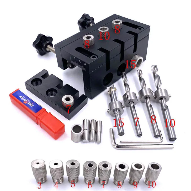 Tool Woodworking Jigs Kit Tools Working Wood Jig 3 1 Hole Locator
