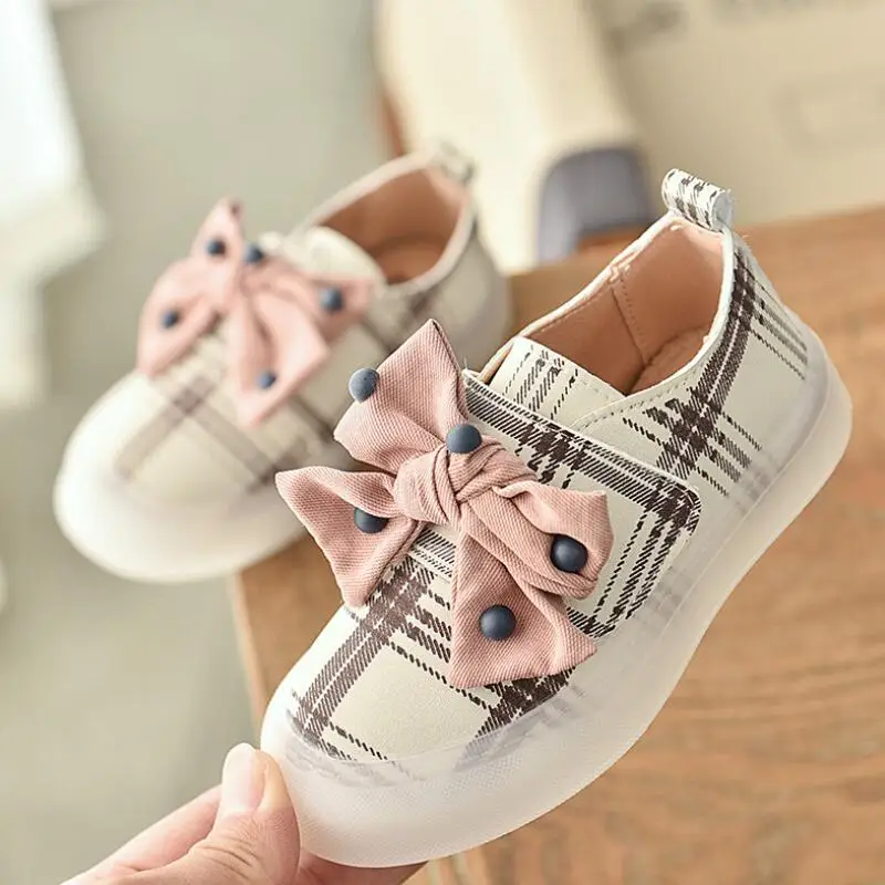 Baby girl shoes children spring new fashion girls bow shoes non-slip soft bottom princess toddler shoes girls size 21-30