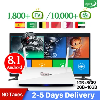 

Leadcool QHDTV IPTV Box Spain Arabic IPTV 1 Year Smart Android Netherlands Spain Belgium Arabic No APP Include