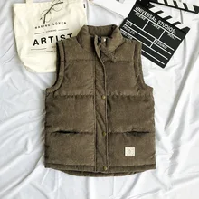 Стиль молодежный Мужской жилет со стоячим воротником Горячая Распродажа Пальто большого размера