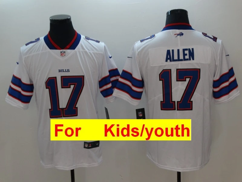 Коричневый Youth Buffalo Tre'Davious White Tremaine Edmunds Josh Allen LeSean McCoy Jim Kelly игровая цветная Футбольная форма - Цвет: Коричневый