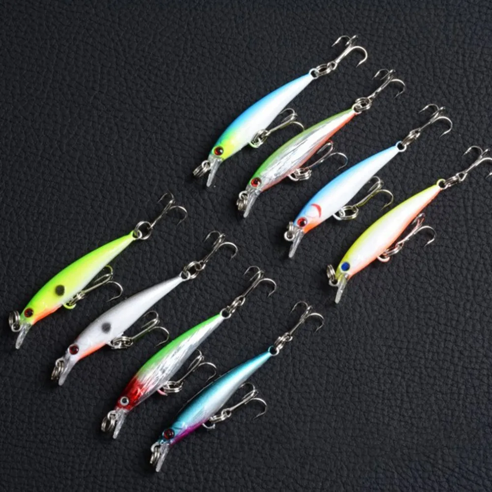 Random Colors Fishing Lure 5cm 2.1g Aritificial Fake Bait Bionic Fishing Bait Fishing Hook Lure Artificial Bait Tackle