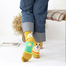 5 пар, женские зимние носки с рисунком собаки, женские хлопковые носки с пятью пальцами, модные носки с 5 пальцами