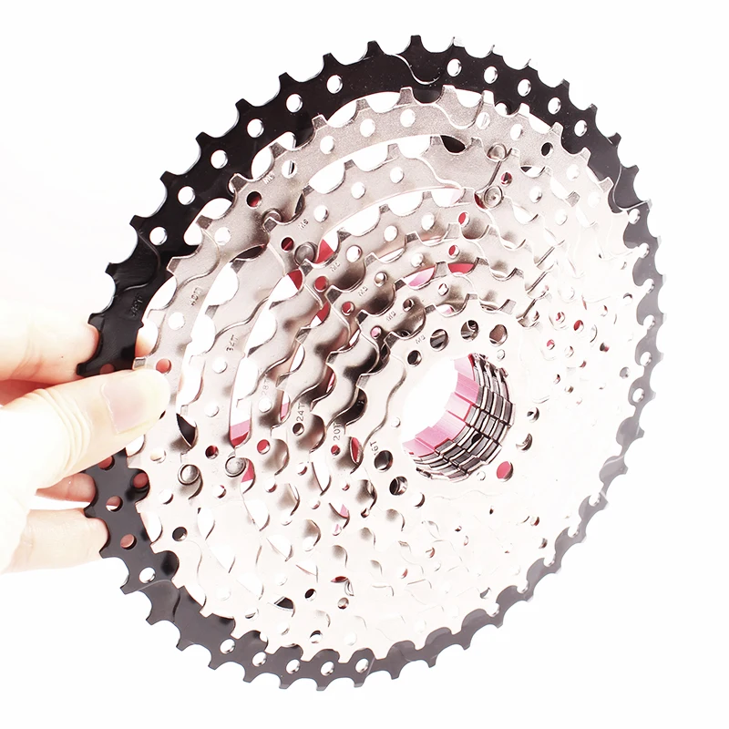SMLLOW 9speed 11-46T MTB велосипедная кассета с цепным колесом горный велосипед широкоугольные звездочки 9s k7 9speed Freewheel