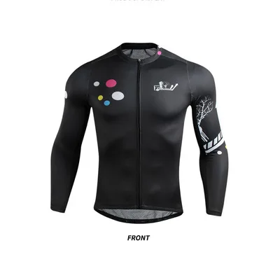 Cycling Jerseys 3 Дышащий с длинным рукавом Велоспорт Джерси MTB Одежда термальный велосипед Джерси для мужчин карманы холст быстросохнущая анти-пот лето осень - Color: Cycling Jerseys 3