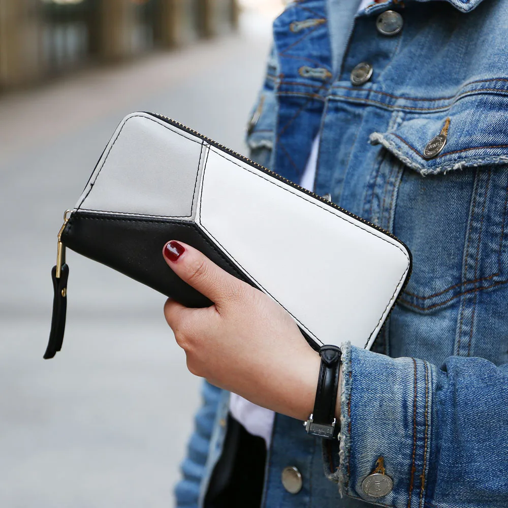 2019 кожаный женский кошелек с кисточками Длинные кошельки модный для девочек