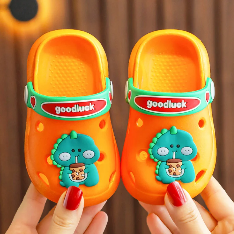 Baby Sandals for Boys Girls Cartoon Kids Shoes Summer Toddler Flip Flops Children Home Slippers Beach Swimming Slippers CSH1029