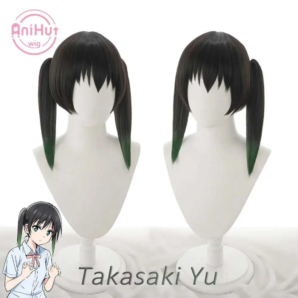 Парик для косплея Takasaki Yu проект идеальной мечты черные волосы LoveLive PDP |