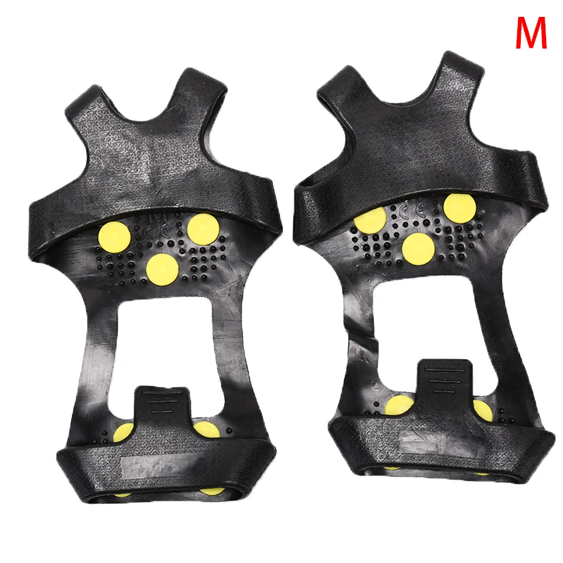 M 1 пара, размеры s, m, l, xl, 10 шипов, противоскользящие, для снега, альпинизма, обуви, шипы, Грипсы, шипы, шипы - Цвет: M