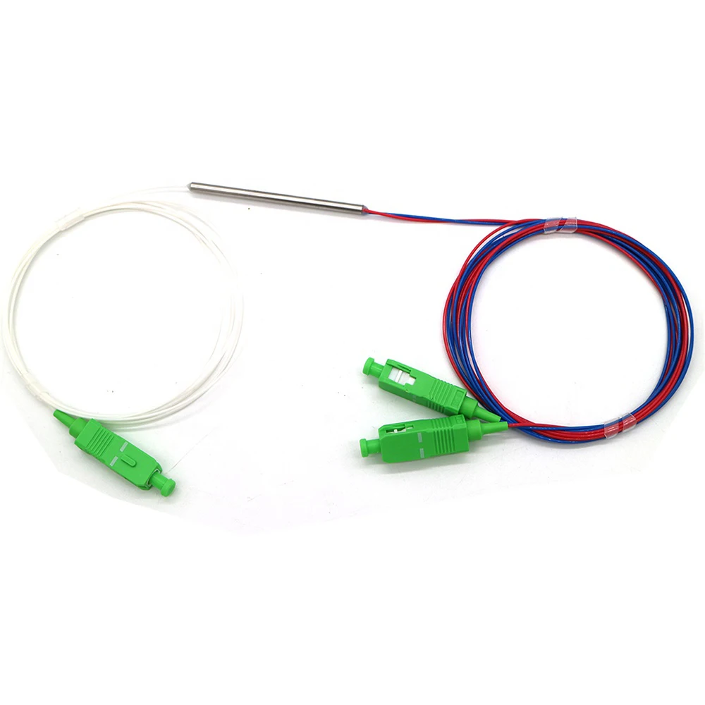 

10pcs 0.9mm 1*2 Fiber optic coupler 1*2 FBT fiber optic splitter SC APC connector