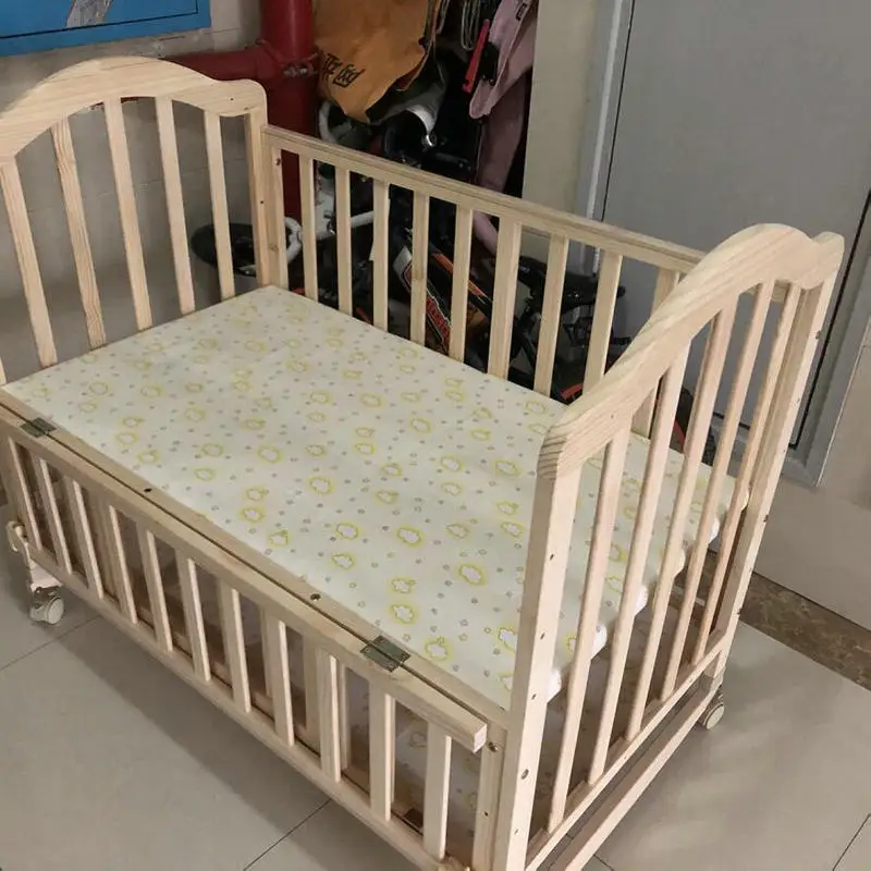 TieHo-cama de madera maciza para bebé, cuna europea multifuncional para  niños, 2 capas, con mosquitera para bebé de 0 a 3 años - AliExpress