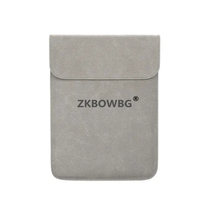 Light Gray PU кожаный чехол для ноутбука сумка для ноутбука чехол для Macbook Air 11 13 12 15 Pro 13,3 15,4 retina унисекс рукав конверт крышка - Цвет: Light Gray