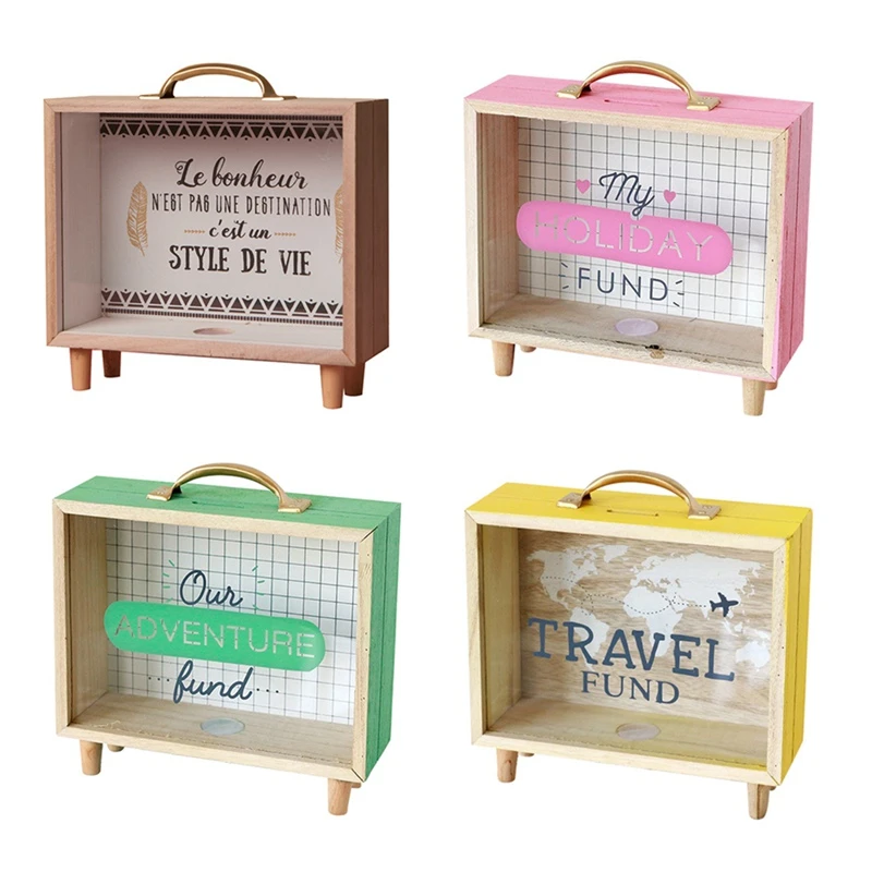 childrens wooden money box