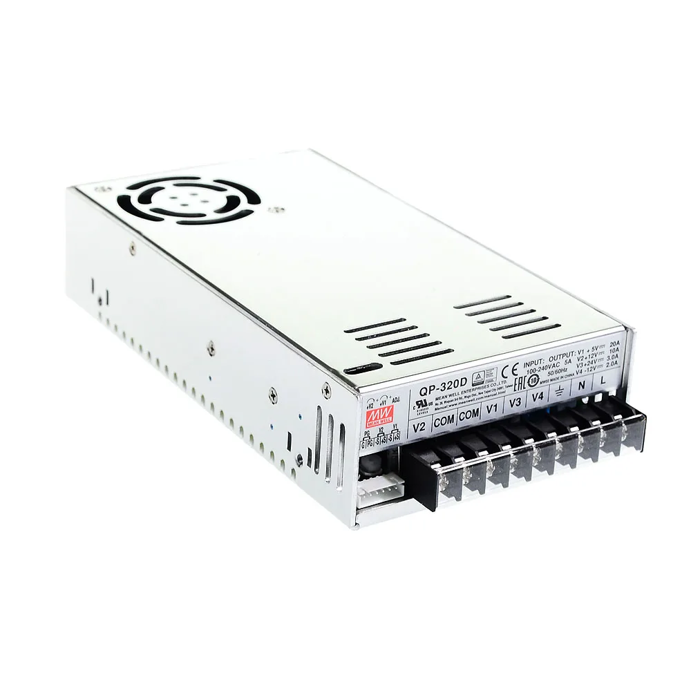Бренд Mean Well представляет QP-320 серии meanwell(5В/12В/15 V/24 V DC 320 Вт на четыре выхода с PFC Функция Питание Интернет-магазин