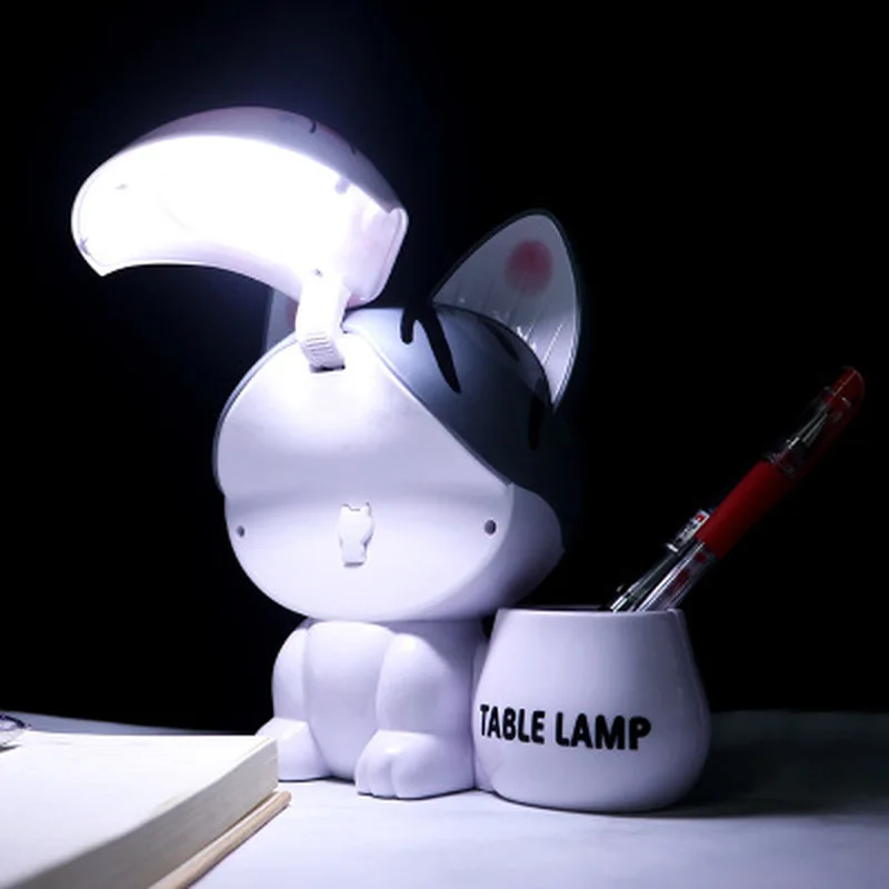 Креативный мультяшный Кот usb зарядка многофункциональный держатель для ручек лампы для чтения Копилка ночные огни для кормления детей аварийные огни