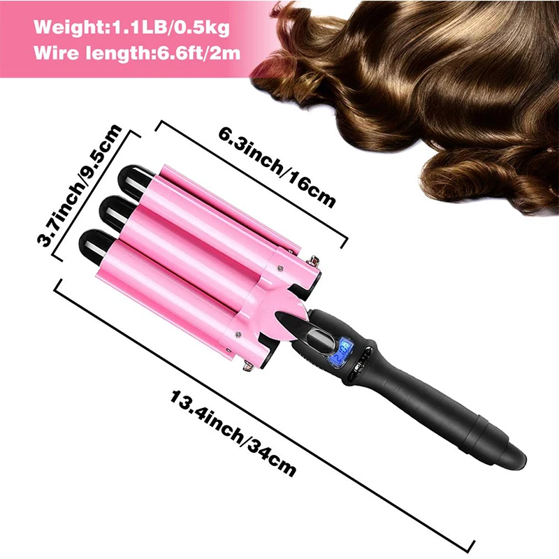 curling ferro rosa cabelo crimper ferro ferramentas