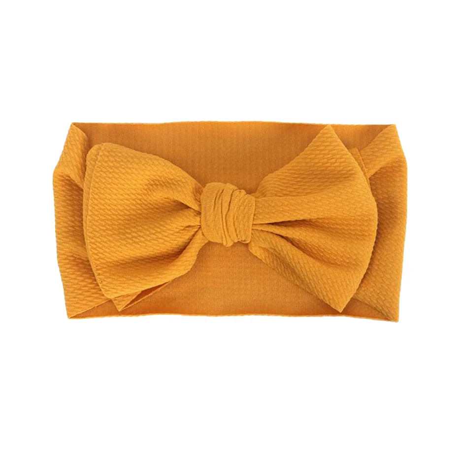 

KHGDNOR Big Bow-knot Baby Headband Ex-wide Elastic Newborn Bebe Toddle Fabric Bow Headwrap Hair Band Accessories