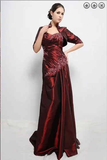 Формальные платья женское элегантное платье размера плюс vestidos formales Длинные платья для матери невесты с жакетом - Цвет: Same as picture