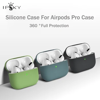 

IPSKY Silicone Earphone Cases For Airpods Pro Case Full Protective Hook Silica Coques For Apple Airpods 3 Pro Cover Anti-Knock
