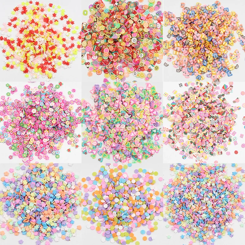 1000Pcs Polymer Clay Crafts Flatback Scrapbooking Beads For Jewelry Making Embellishments Nail Stickers Art Decoration Diy | Украшения и