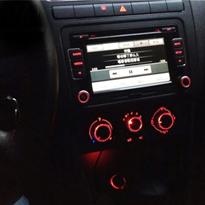 Vtear для GOLF 4 passat B5 Bora AC Ручка из алюминиевого сплава регулятор кондиционера