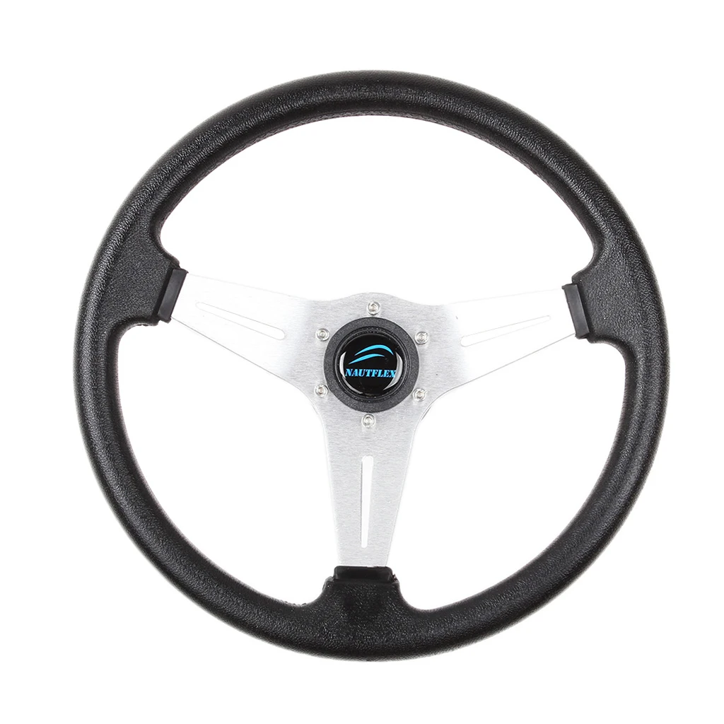 Boat Steering wheel W/ Adapter 3 spoke boats with a 3/4