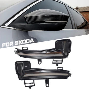 

For Skoda Superb A7 B8 MK3 III Typ 3V 2016 2017 2018 2019 Flowing Water Blinker LED Dynamic Turn Signal Light Repeater Light