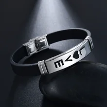 

Romantic Lovers' Jewelry Gift Heart Love Cuff Bangle Stainless Steel Black Resin Silicone Bracelets for Women Men Accesories