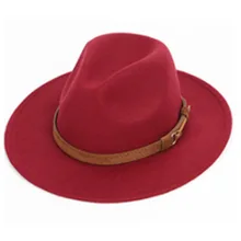  2021 Autumn winter men's fedoras women's felt hat Ladies sombrero jazz Male bowler hat outdoor vintage top hats large size 